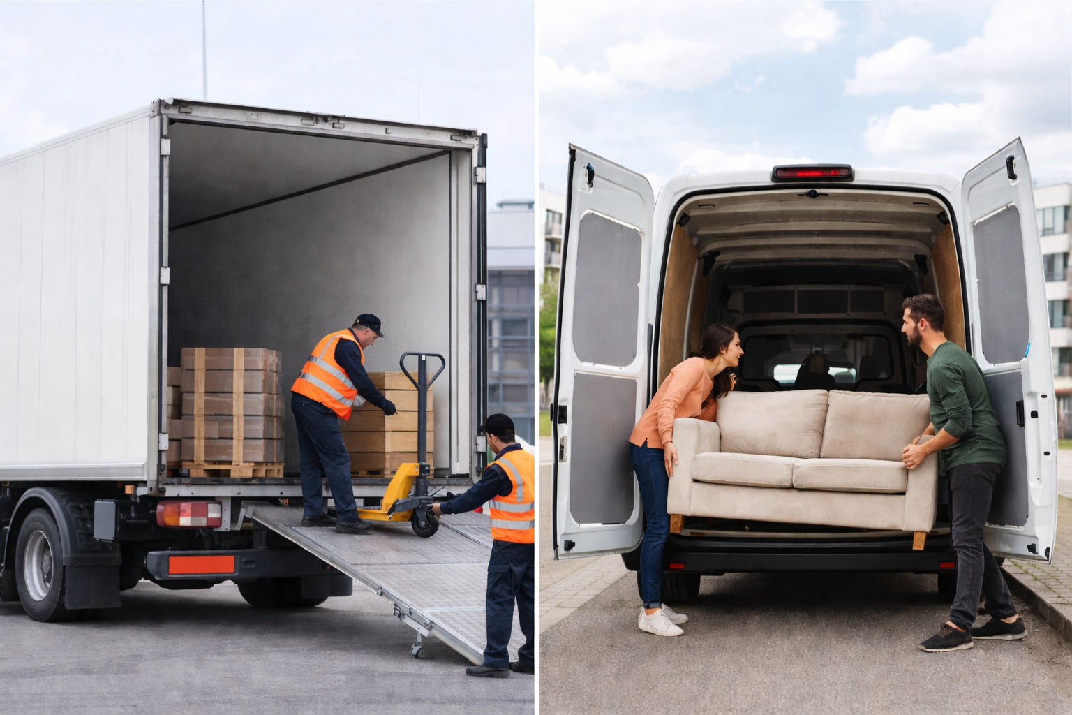 MUVN oder Spedition? Der ehrliche Vergleich für Möbeltransport, Sofa & Waschmaschine
